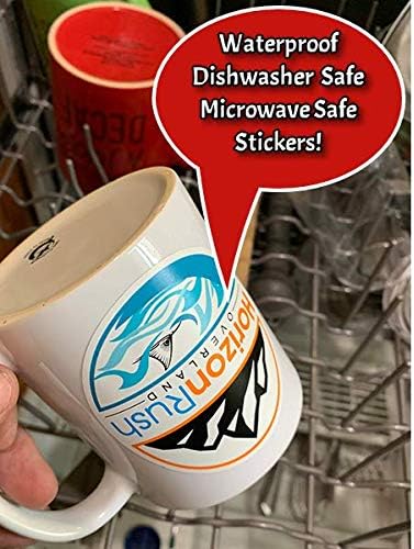 Avgrafx 110 Round or Square Custom Personalized Stickers Labels Vinyl Waterproof Dishwasher Safe, Made USA, Any Text or Image (4x4 Inches)