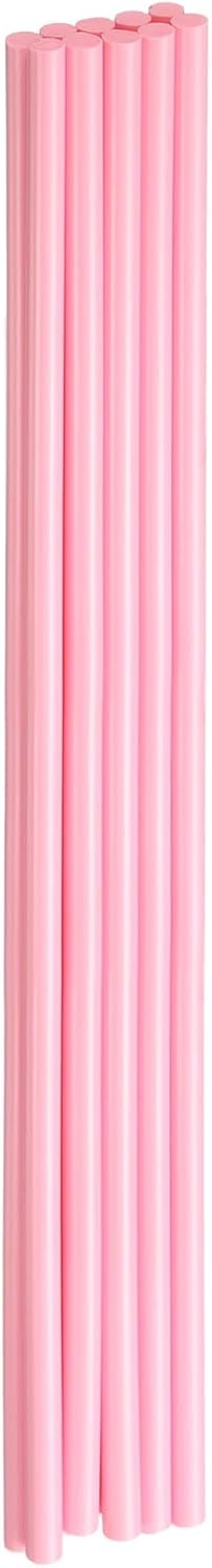 HARFINGTON 10pcs Hot Glue Sticks 0.28" Dia x 11.81" Long EVA Mini Hot Melt Adhesive Glue Stick for Hot Melt Gun Wood Plastic Glass Flowers Fabrics Foam, Pink