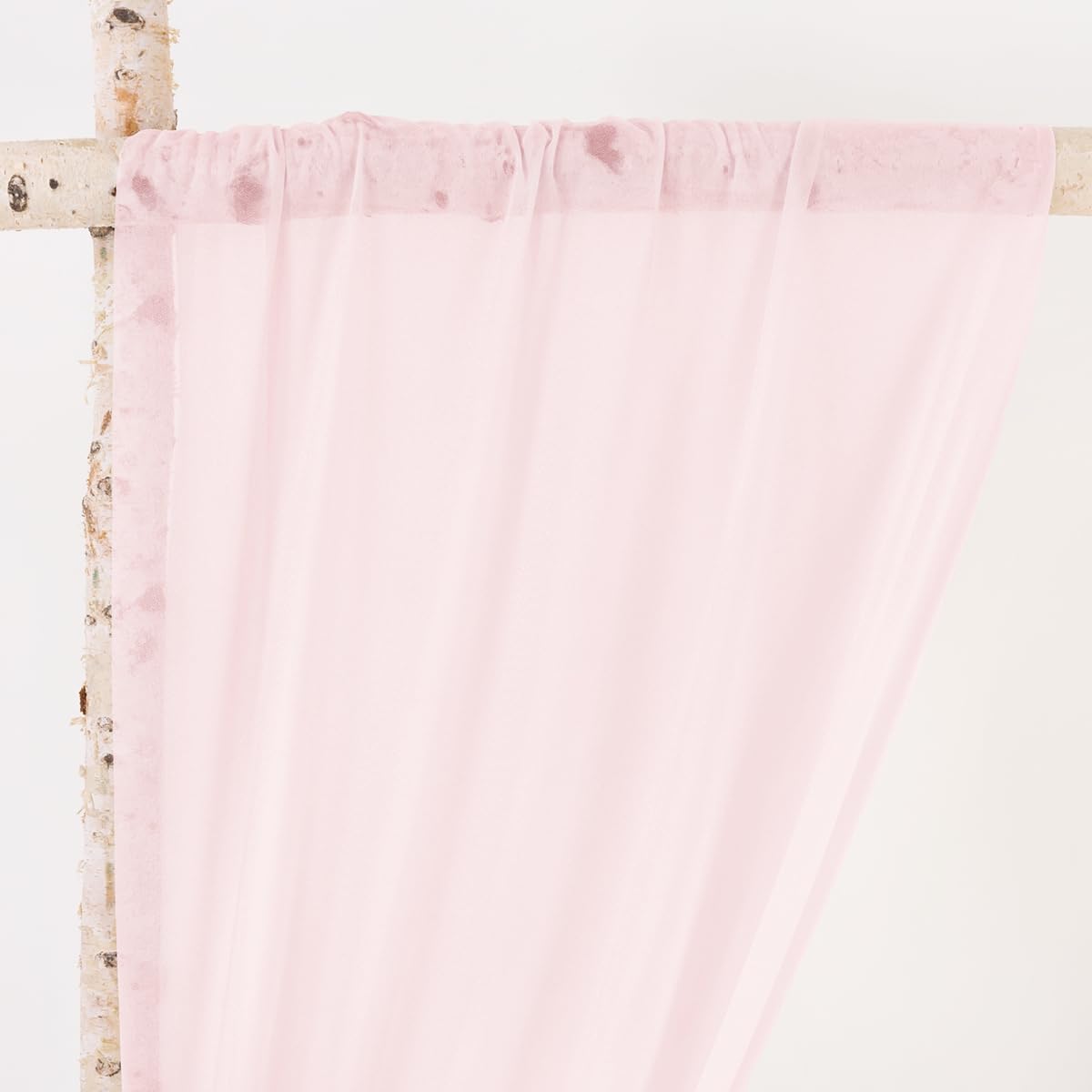 MLMW Wedding Arch Draping Fabric 1 Panel 29" x 20Ft Easter Pink Sheer Wedding Arch Backdrop Drapes Outdoor Curtain for Ceremony Party Background Ceiling Decor