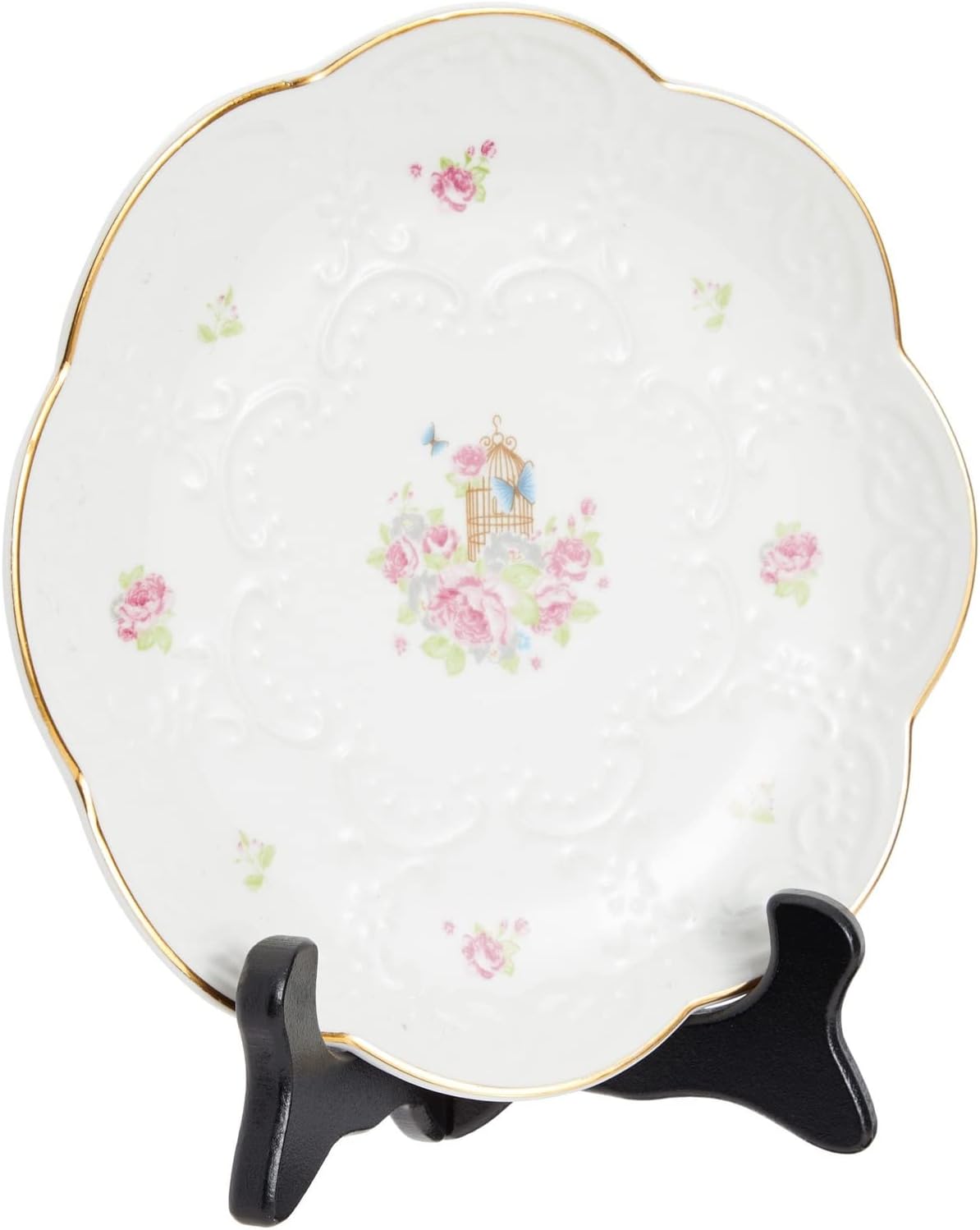 Juvale 6-Pack Wooden Plate Stands for Display - 6-Inch Black Compact Tabletop Wood Easels - Lightweight & Sturdy Plate Holder Stands for Photos & Artwork