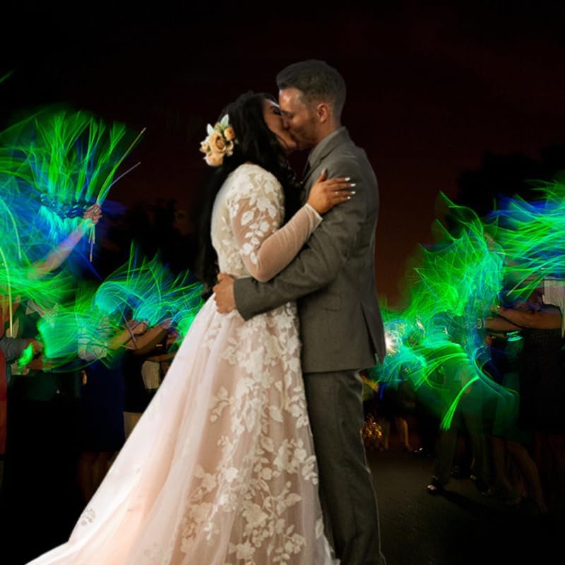 Glow Fever Glow Sticks Bulk 100ct 22'' Glow Necklaces with Connectors, Neon Light Sticks for Party Festivals Raves Concert Birthday Wedding, Peach