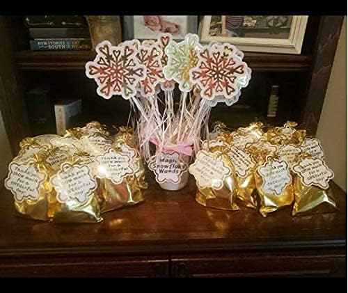 Pack of 100 5"x 7" Heavy Duty Gold Drawstring Organza Jewelry Pouches Wedding Party Christmas Favor Gift Candy Chocolate Bag (5"x7", Big Gold New)