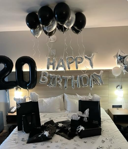 Black Number 50 Balloon 40 Inch Birthday Decorations, Number 50 Balloon Birthday Party Decorations, Anniversary Decorations Graduations Party Supplies