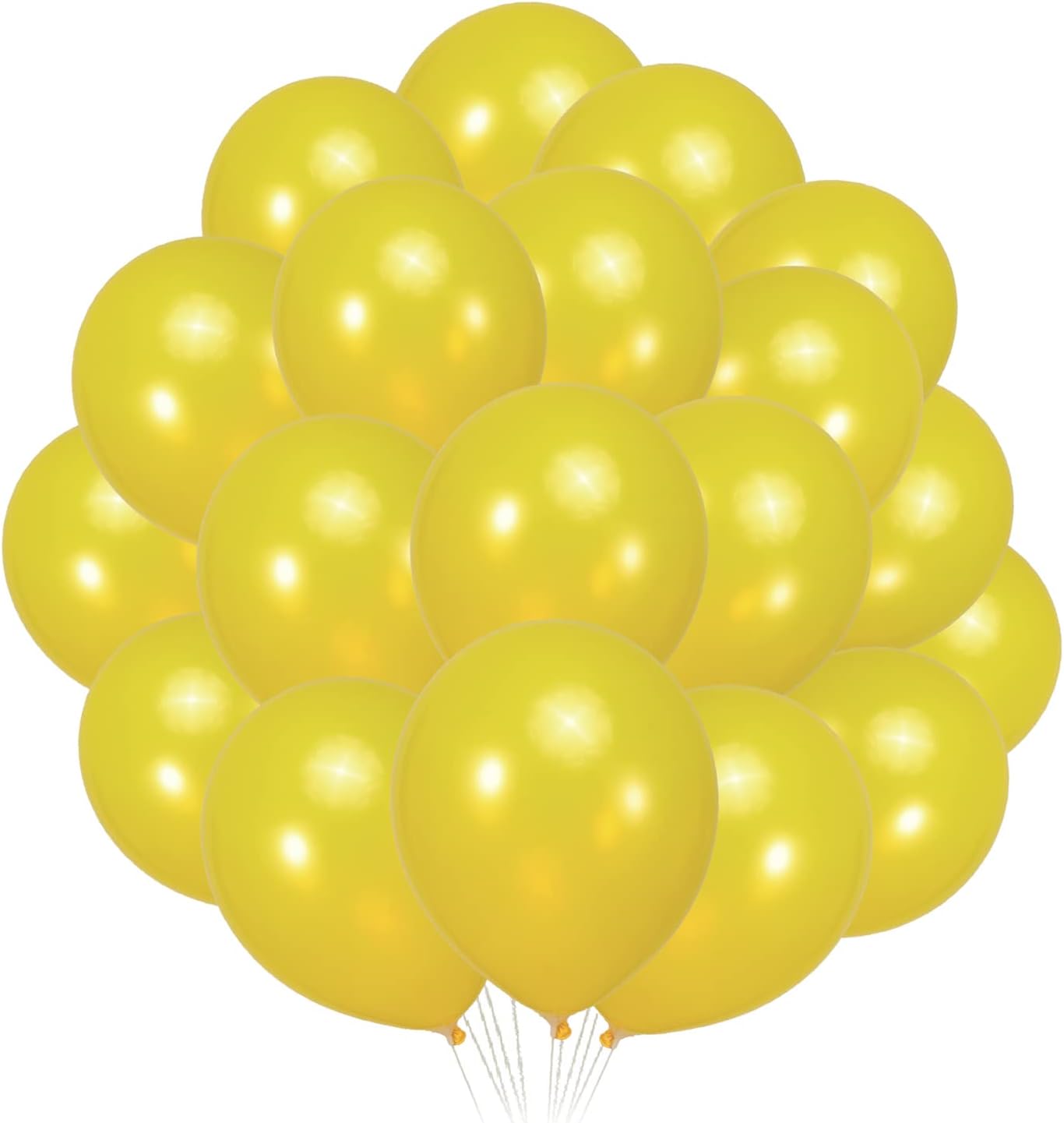 300 pack Yellow Balloons 12 Inch Yellow Latex Balloon Bulk for Party Supplies and Decorations