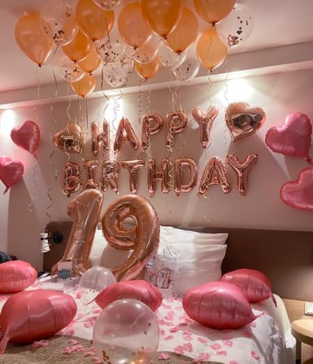 Big Rose gold 40 Inch 9 Balloon Number, Jumbo Giant 9th 19 29 39 49 99 Birthday Party Decorations, Large Rose gold Foil Balloons Anniversary Birthday Party Engagement Decorations