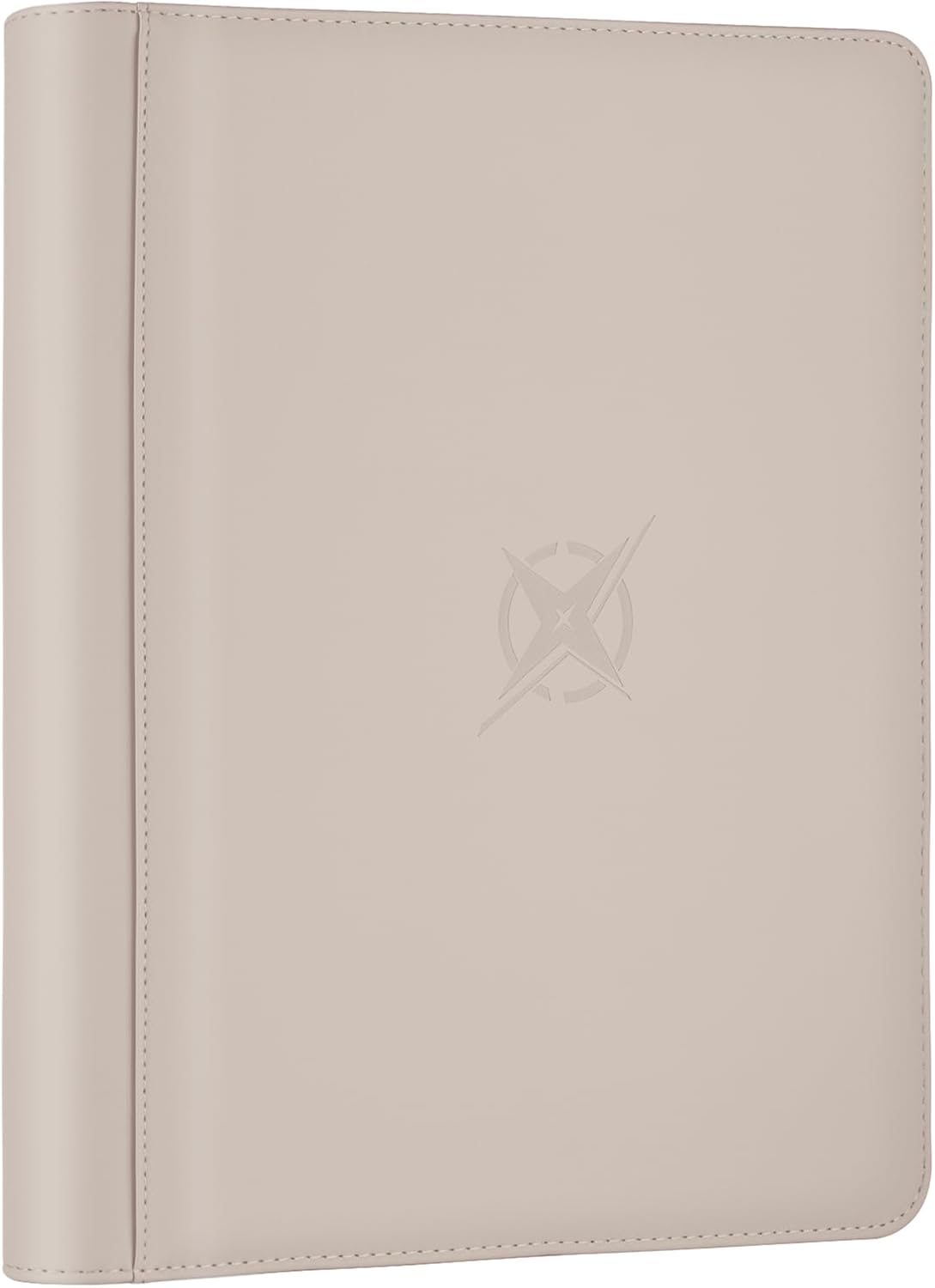 Trading Card Binder, Card Binder 9 Pocket for Trading Cards, Holds 540 Cards, Zippered Premium Card Collection Binder Album for Game Card, Sports Card, Yugioh, MTG (Ivory White)