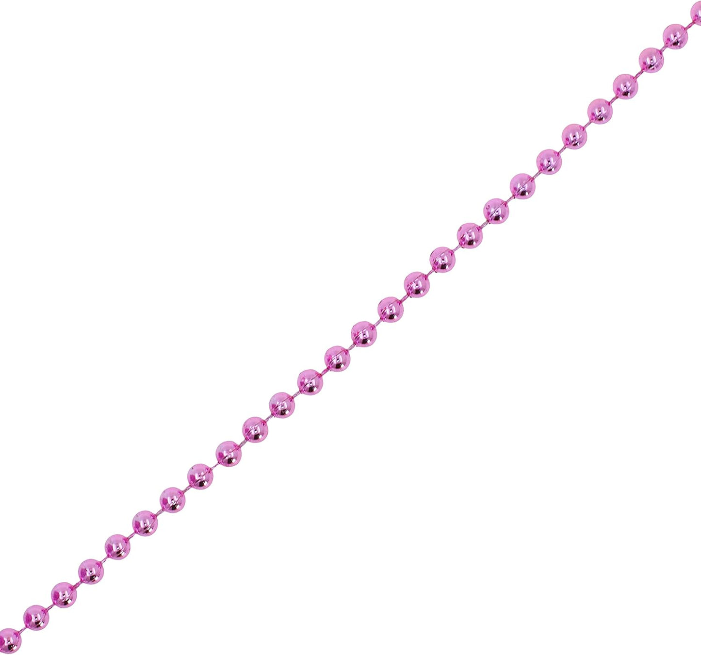 Mandala Crafts Faux Pink Pearl Beads Garland - 4mm 44 Yds Pink Pearl Strands Spool Pearl String Bead Roll for Wedding Party Christmas Tree Decoration