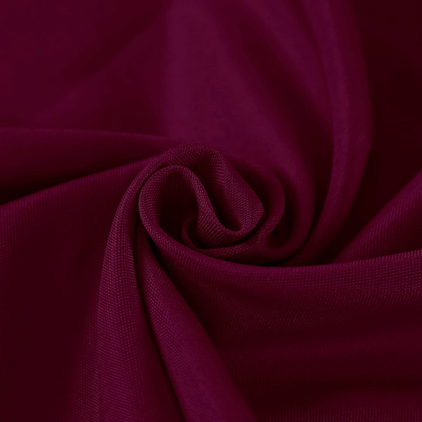 Fokitut 2 Pack Waterproof Round Tablecloth, 132 Inch, Stain Resistant and Wrinkle Polyester Table Cloth, Fabric Table Cover for Kitchen Dining, Wedding, Party, Holiday Dinner-Burgundy