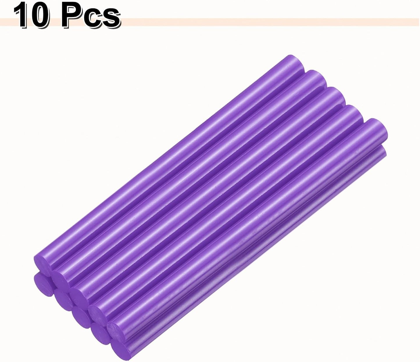 HARFINGTON 10pcs Hot Glue Sticks 0.43" Dia x 5.91" Long EVA Mini Hot Melt Adhesive Glue Stick for Hot Melt Gun Wood Plastic Glass Flowers Fabrics Foam, Purple