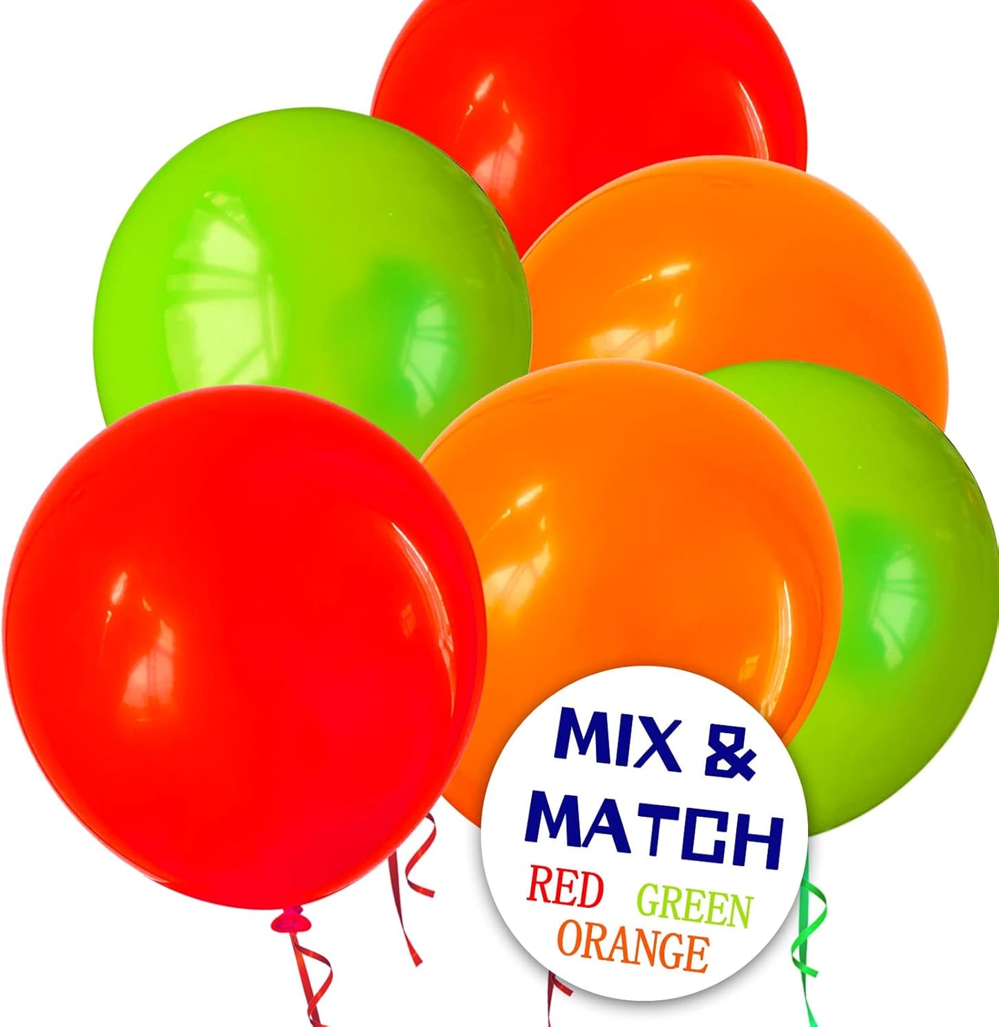 110pcs Orange Balloon 12 inch, Orange Latex Balloons for Birthday Party Baby Shower Wedding(with 2 Ribbons).