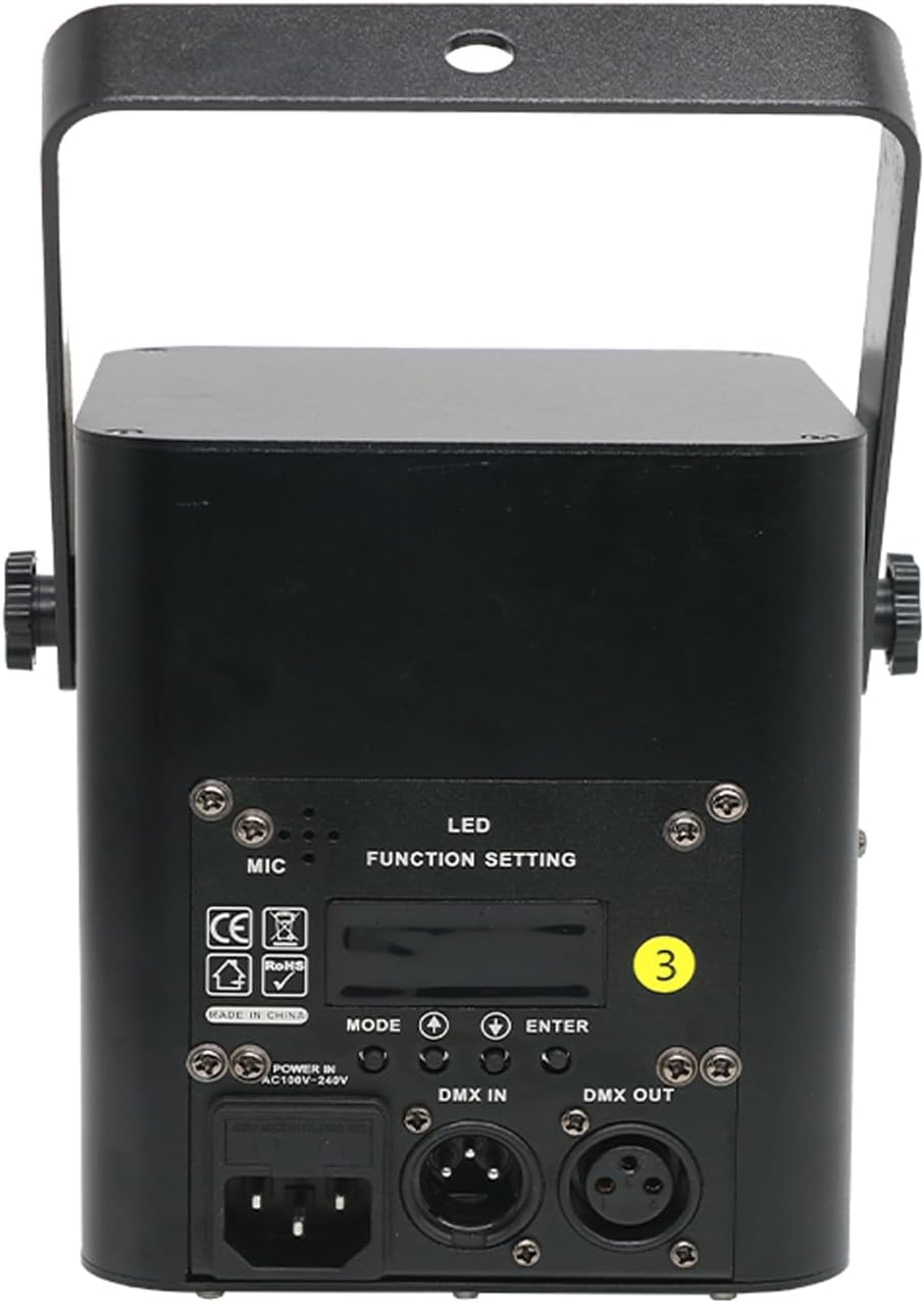 JUNMAN 2W 2000mw RGB Full Color Animation Stage Effect Light DJ Disco Stage Beam Lights for Party Wedding Event Lighting Show