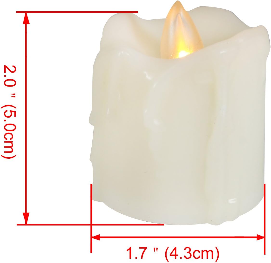 CANDLE CHOICE Battery Operated Flameless Votive Candles with Timer Flickering Fake Electric LED Tea Lights Set Wedding Party Holiday Decorations Table Centerpiece Long Lasting Batteries Included 6 PCS