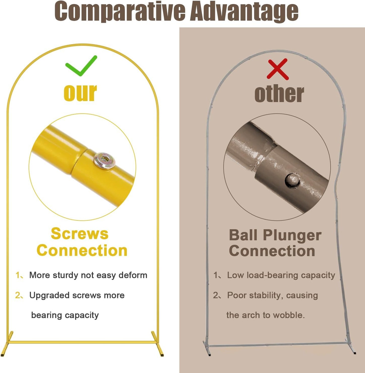 MODFUNS Metal Arch Backdrop Stand and Cover Set 4&5&6ft Light Blue Sequins Arch Backdrop Cover Set of 3 Balloon Arch Frame Romantic Arch Stand with Covers for Wedding Birthday Party Decoration