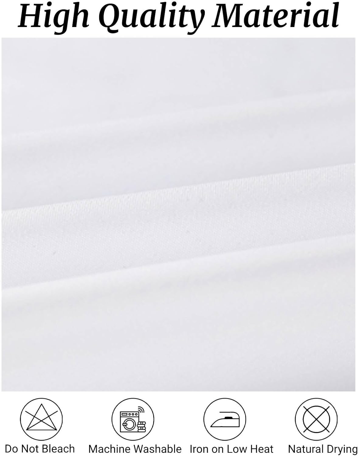 Fokitut 6 Pack Rectangle Tablecloth, 90x156 Inch, Stain Resistant and Wrinkle Polyester Table Cloth, Fabric Table Cover for Kitchen Dining, Wedding, Party, Holiday Dinner-White