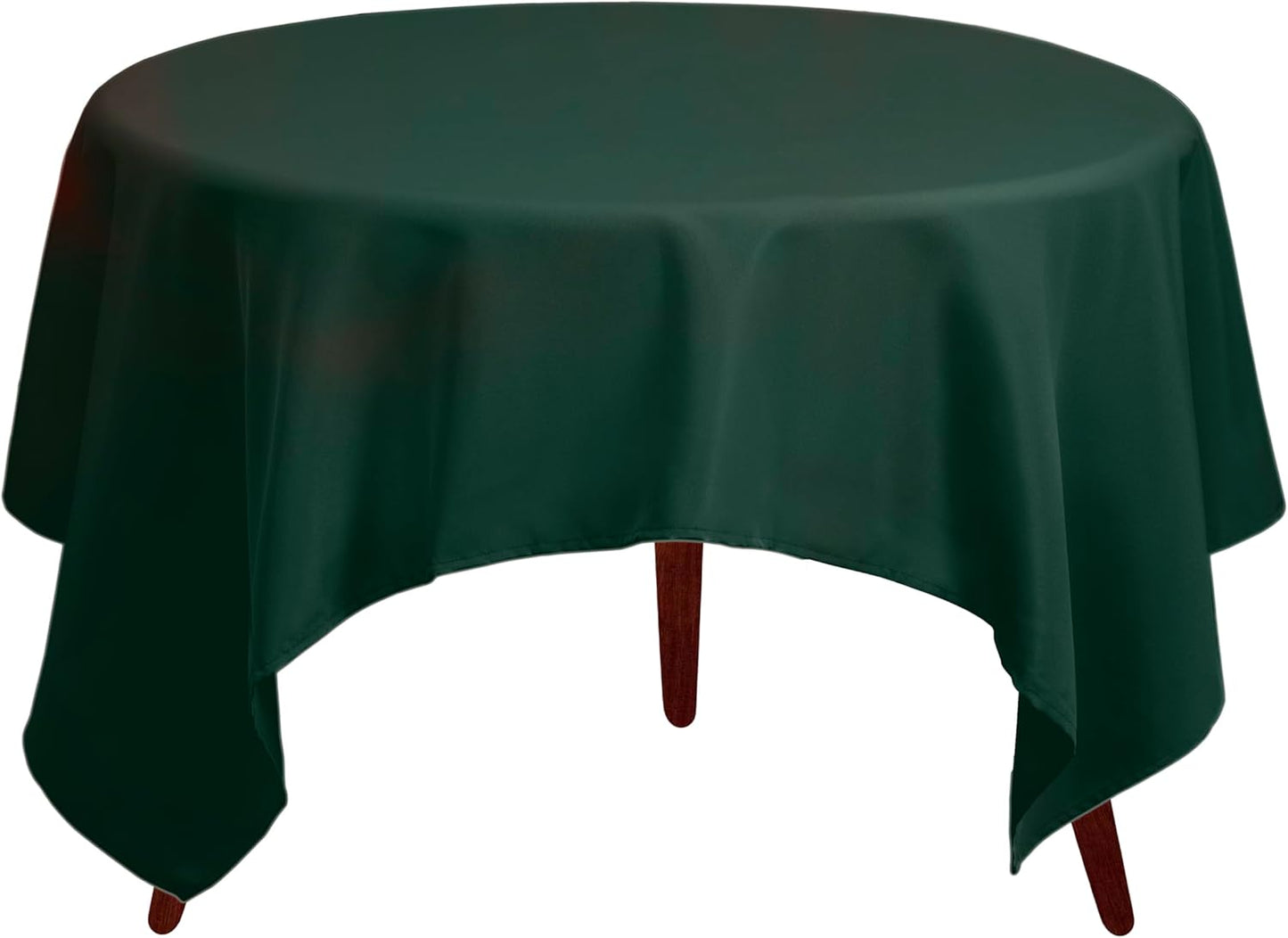 Gee Di Moda Square Tablecloth - 85 x 85 Inch Hunter Green Table Cloth for Large Square or Round Tables - Heavy Duty Washable Fabric - for Buffet Table, Holiday Party, Dinner, Wedding & Baby Shower