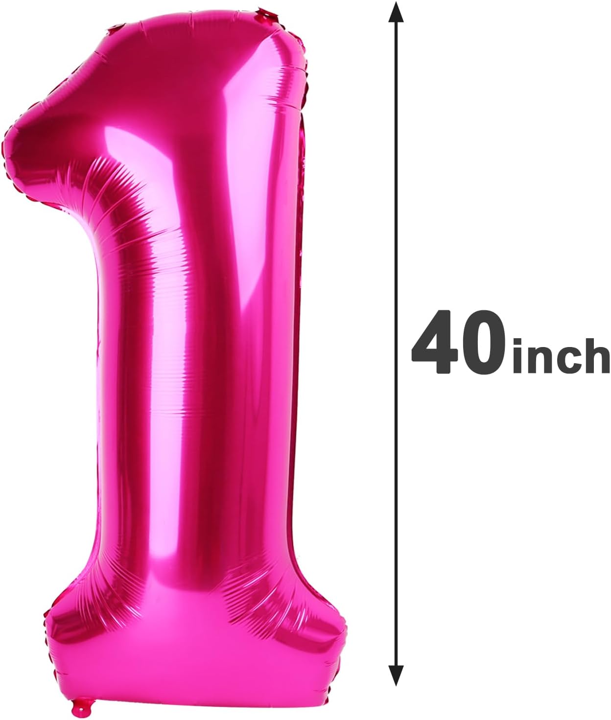 40 Inch Big Hot Pink 19 Balloon Number, Jumbo Giant Happy 19th 19 Birthday Party Decorations, Large 19 Mylar Foil Anniversary Birthday Party Engagement Decorations