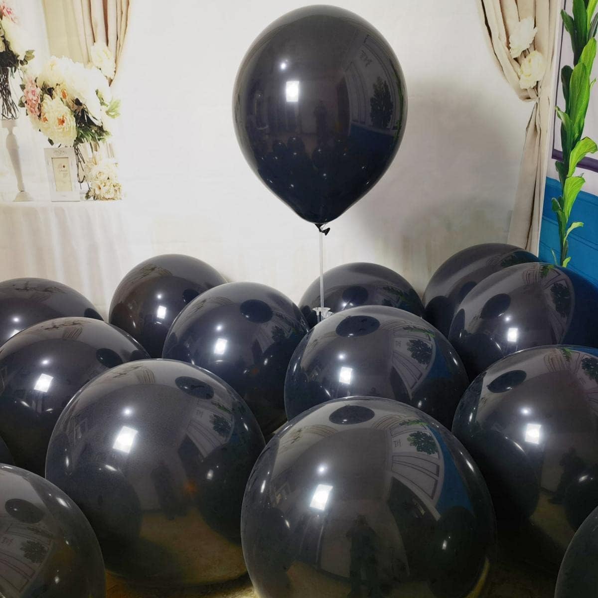 90 Pack Black Balloons 18 inch Black Latex Party big Balloon Bulk for Various Party Events Decorations