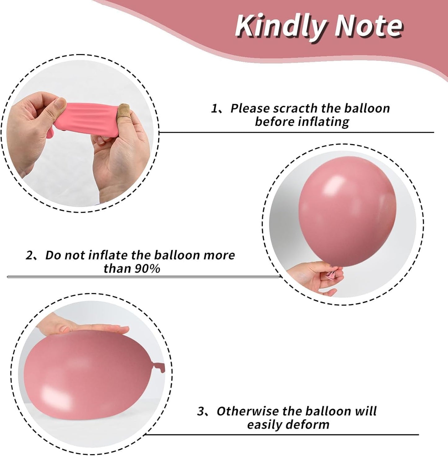 Dusty Pink White Balloons, 50Pcs 12 Inches Pink Sand White Metallic Gold Birthday Balloons for Girls Birthday Party Wedding Anniversary Bridal Engagement Baby Shower Decorations