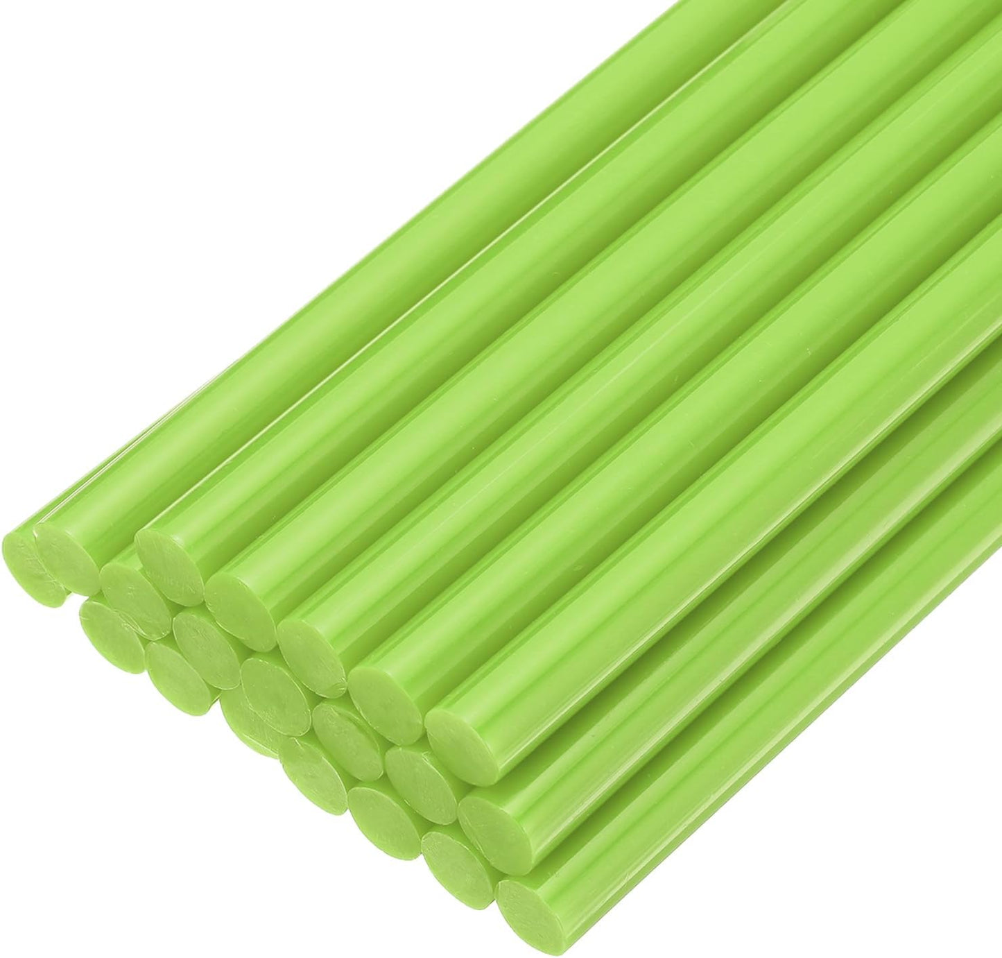 uxcell 20pcs Hot Glue Sticks for Glue Gun 7mm/0.28-inch x 8-inch Mini Hot Melt Adhesive Glue Stick Light Green