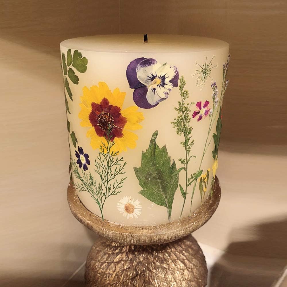 15 Types 48pcs Real Dried Pressed Flowers Leaf Plant Herbarium for DIY Resin Jewelry Making Floral Decors (Pink)