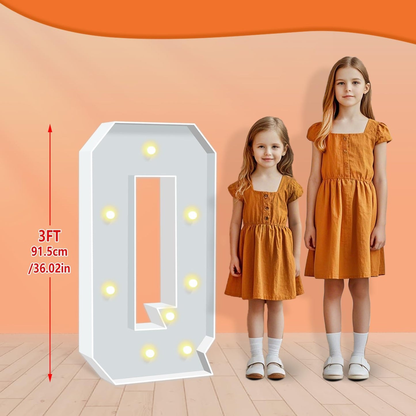 Marquee Light Up Letters, 3FT Marquee Letters Q, Mosaic Light Up Letter for Birthday Baby Shower Wedding Engagement Party Backdrop Decor, Big Marquee Letter for Party Decorations