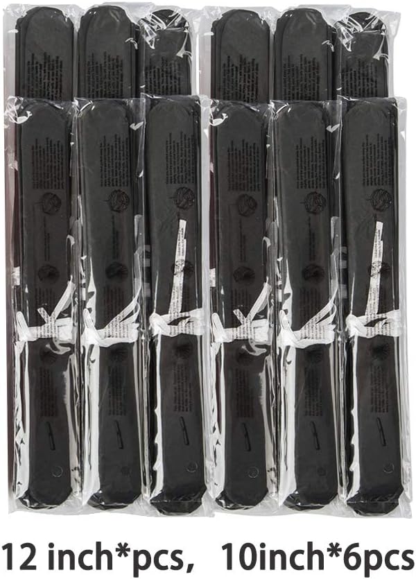 MOWO Black Paper Flower Tissue Pom Poms Party Supplies (Black,12pc)