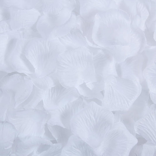 3300 PCS Artificial Fake Rose Petals,Flower Petals,Romantic Nightfor Her/Him Set,Wedding, Engagement, Party, in Bulk Flower Decorations（White）