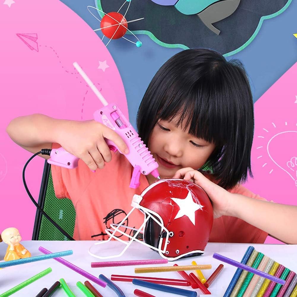 Colored Hot Glue Sticks for Hot Glue Gun 15 Colors 75 Pcs 7* 100mm Full Size Opaque Color Mini Hot Glue Sticks Hot Melt Glue Gun Stick Bulk Purple Black Yellow Pink Red Purple for DIY Art Craft Repair