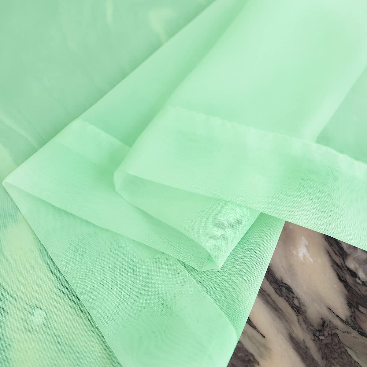Window Light Green Sheer Curtains 108 Inches Long 2 Panels Sheer Curtain Basic Rod Pocket Panel for Bedroom Children Living Room Yard Kitchen