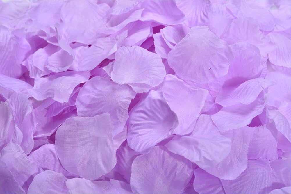 ocharzy 1000 PCS Rose Petals Fake Rose Petals for Romantic Night, Wedding Flower Decoration, Party, Events (Light Purple)