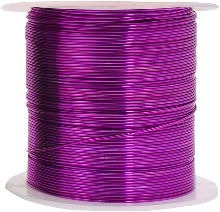 Mandala Crafts 22 Gauge Anodized Aluminum Craft Wire for Jewelry Making - 400 FT Colored Flexible Rainbow Wire - Bendable for Bonsai Armature Crafting Sculpting