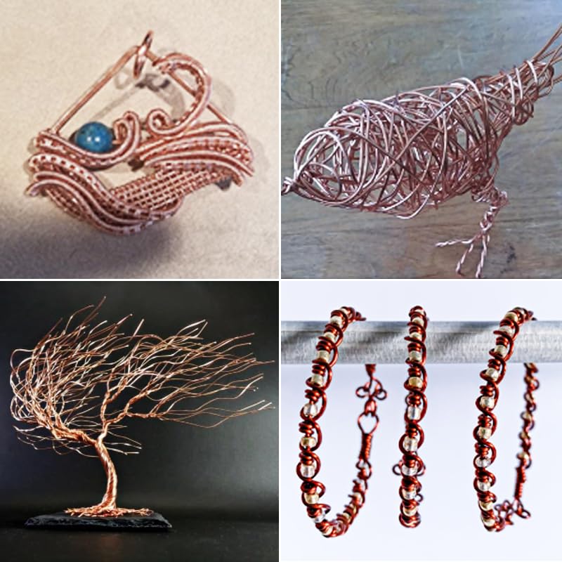 26 Gauge 426 Feet 5 oz 99.9% Dead Soft Copper Wire for Electroculture Gardening, Jewelry Making, Beading, Science Projects, DIY Artwork, Pure Bare Copper Wire