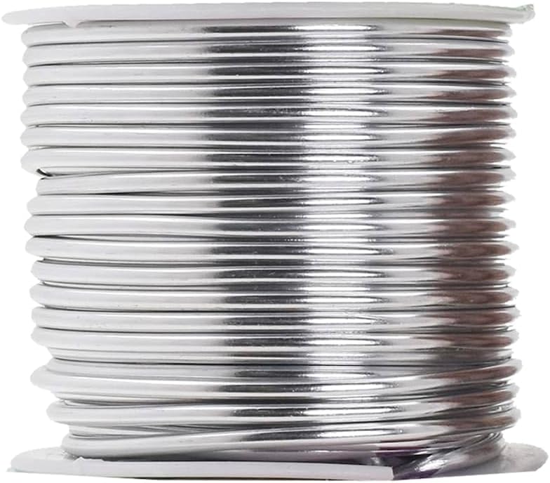 Mandala Crafts 10 Gauge Anodized Aluminum Craft Wire for Jewelry Making - 128 FT Colored Flexible Neutral Wire - Bendable for Bonsai Armature Crafting Sculpting