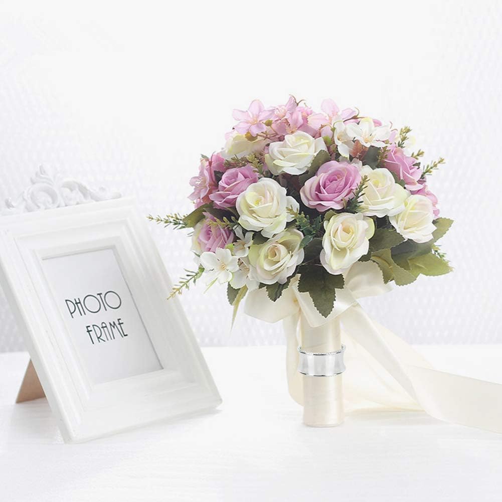 12 Pcs Stainless Steel Bead Side Napkin Rings Delicate Serviette Buckles (Silver)