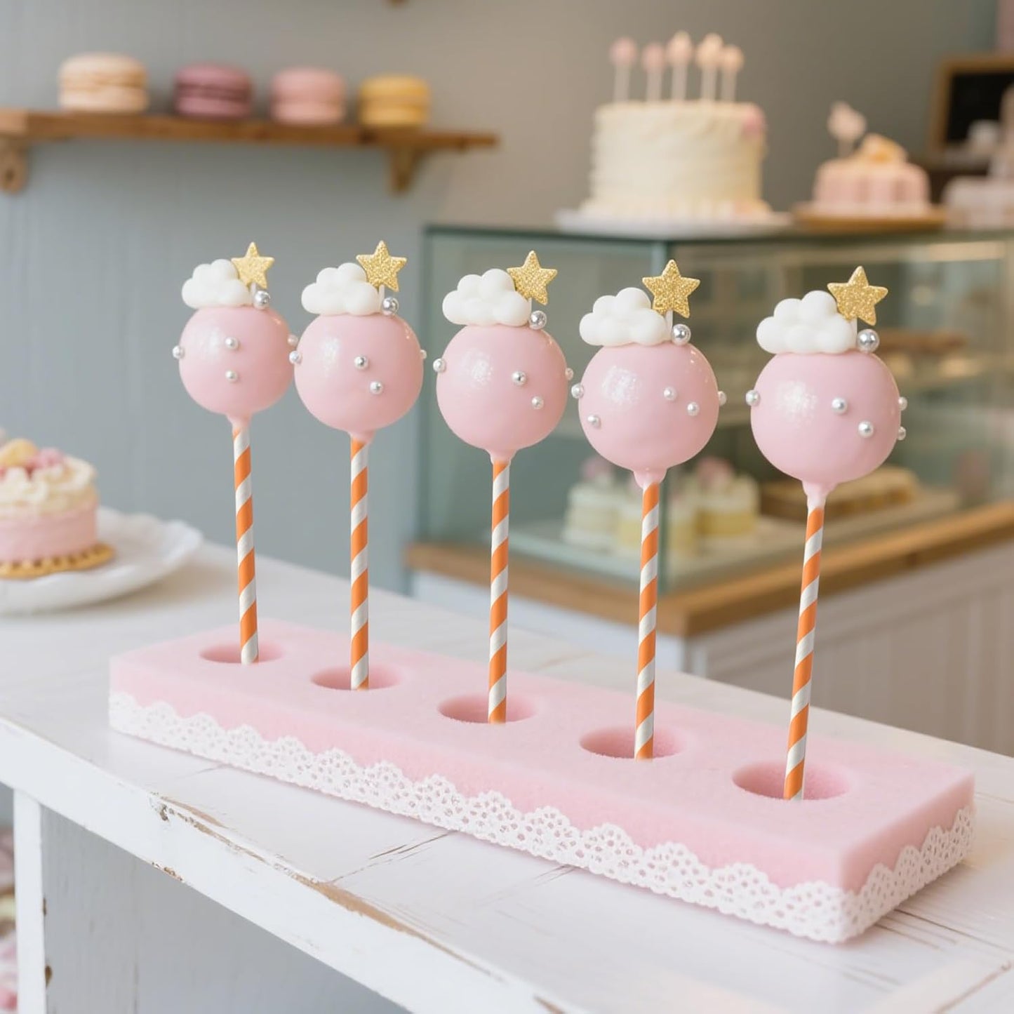 Cocktail Paper Straws - 5.75 inch Biodegradable Paper Drinking Straws Coffee Stirrer for Birthday, Celebration, Wedding, Holiday - 500 Pack, Orange Striped