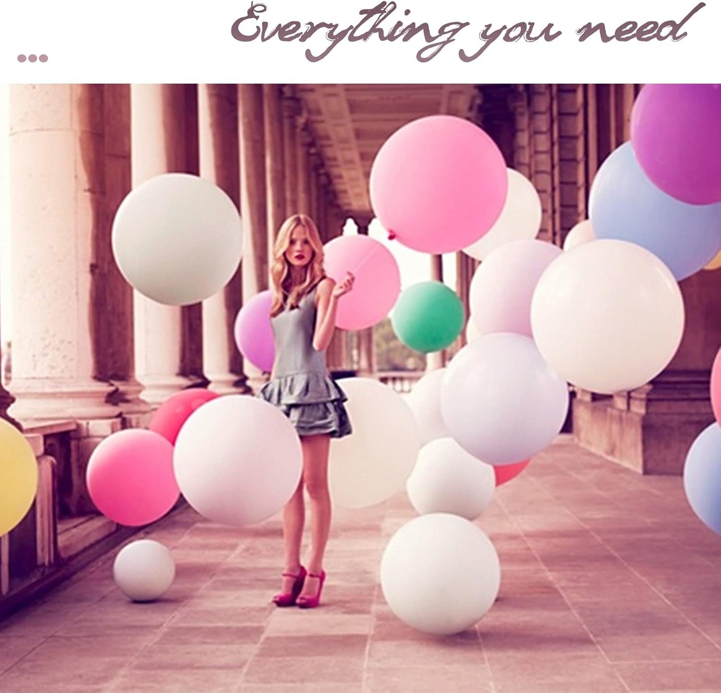 KAWKALSH White Balloon Arch Kit 111Pcs 18 12 5 Inch Latex Party Balloons Garland for Birthday Baby Shower Wedding Engagement Anniversary Christmas Party Decorations