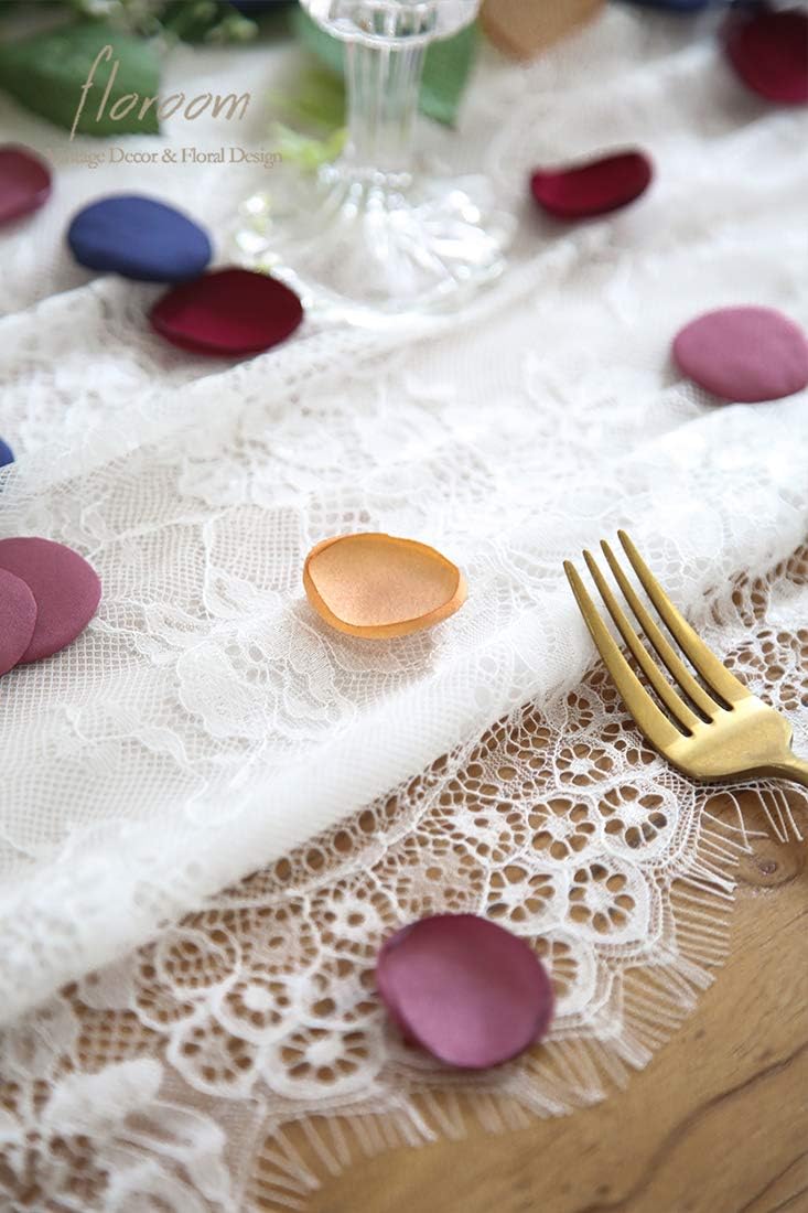 Floroom 300pcs Rose Petals Burgundy Maroon Faux Silk Flower Petals for Wedding Flower Girl Basket Aisle Runner Scatter Table Centerpieces Party Confetti Decoration Romantic Night Favors Home Decor