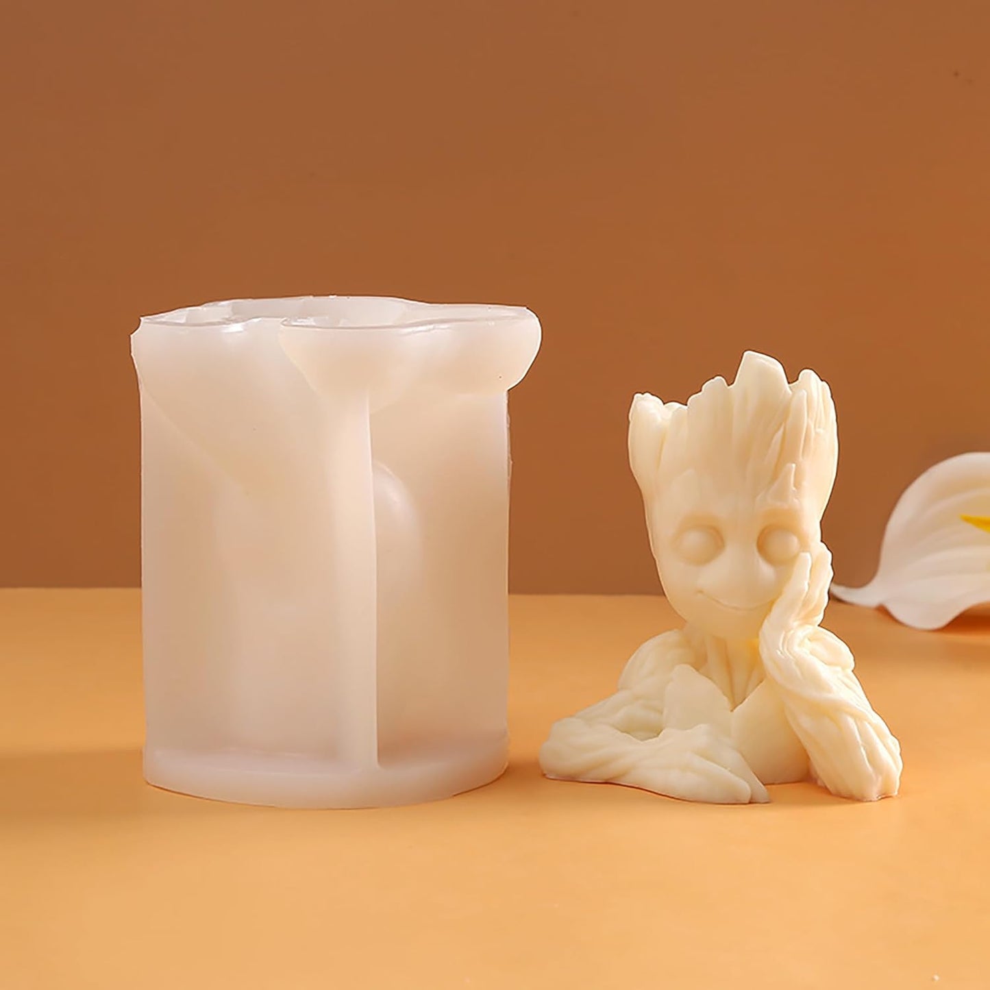 Silicone Groot Tree Man Mold - Animal Silicone Resin Casting Molds for Candle & Resin & Soap Craft Supplies