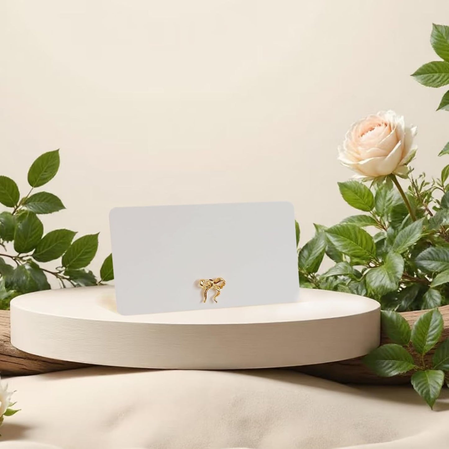 26Pcs Decorative Bow Place Card Holders Bulk Gold Name Card Stands Set Photo Holders for Wedding Birthday Party,Table Place Cards, Food Signs，Name Tag