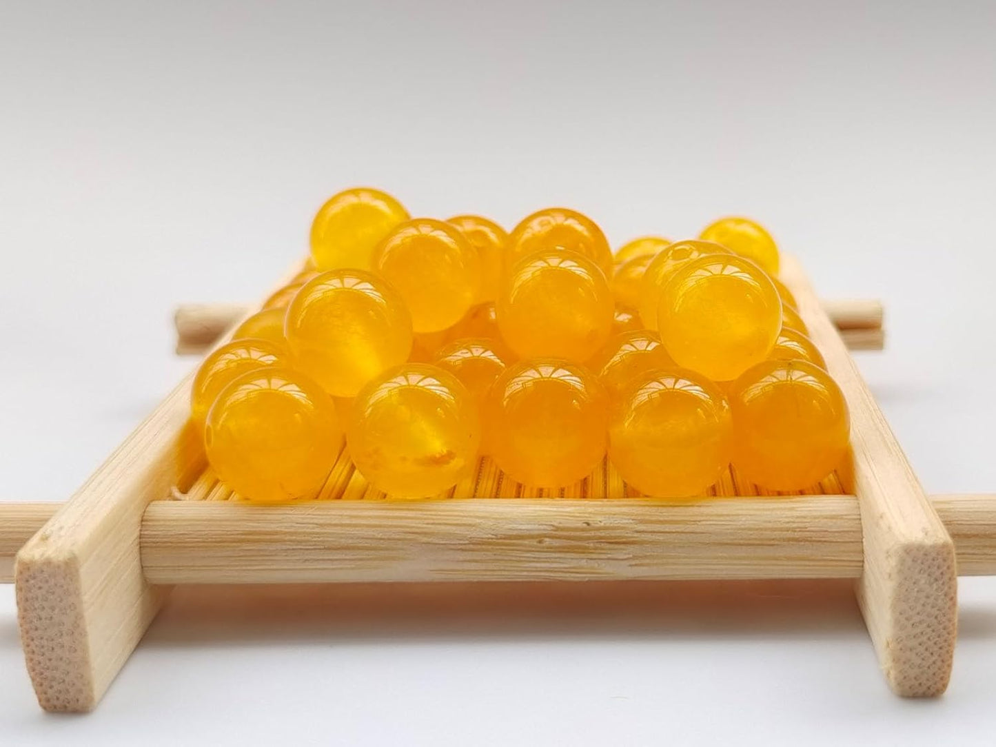 Stone Beads 6mm 140pcs Yellow Chalcedony Beads Round Loose Gemstones Beads for Bracelet Necklace Jewelry Making (6mm, 60632 Yellow Chalcedony)