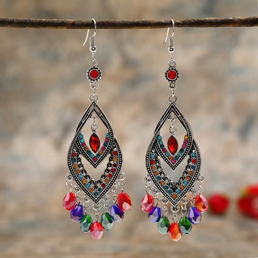 130pcs 6x8mm Teardrop Crystal Glass Beads Vertical Hole Faceted Glass Teardrop Spacer Beads for Bracelets Necklace Earring DIY Jewelry Making Craft(Silver)