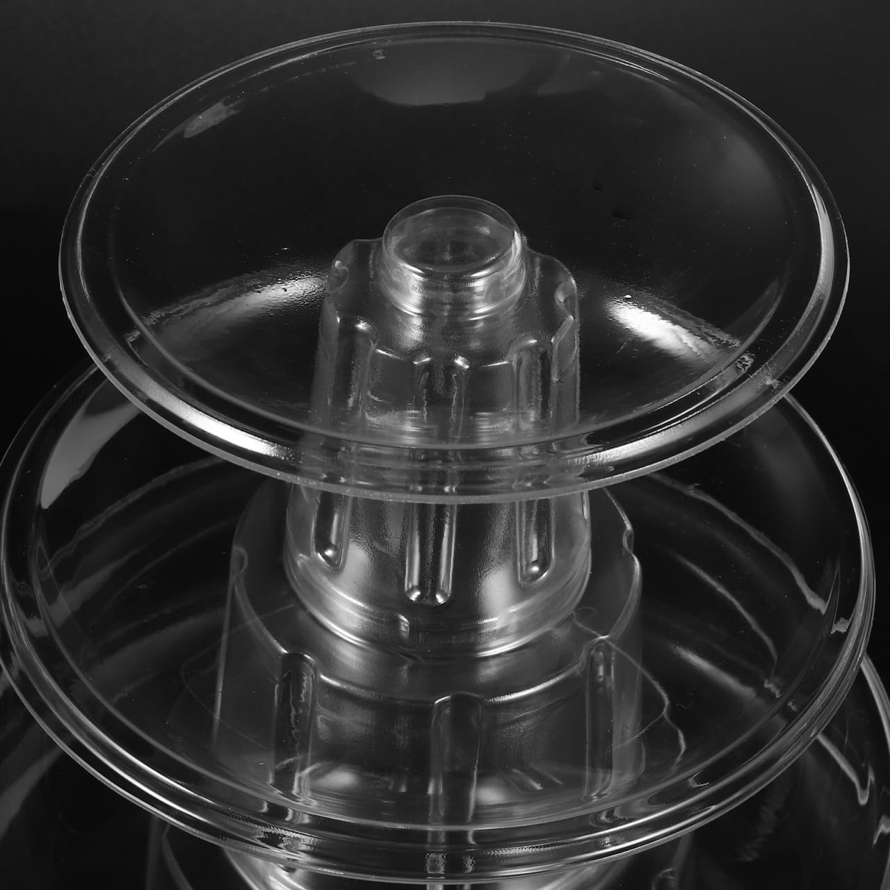 DOITOOL Macaron Tower Stand 4 Tier Transparent Plastic Round Macaron Tower Display Stand for French Macarons Cupcake Cake Holder Platter for Shower, Birthday, Wedding Party Decor