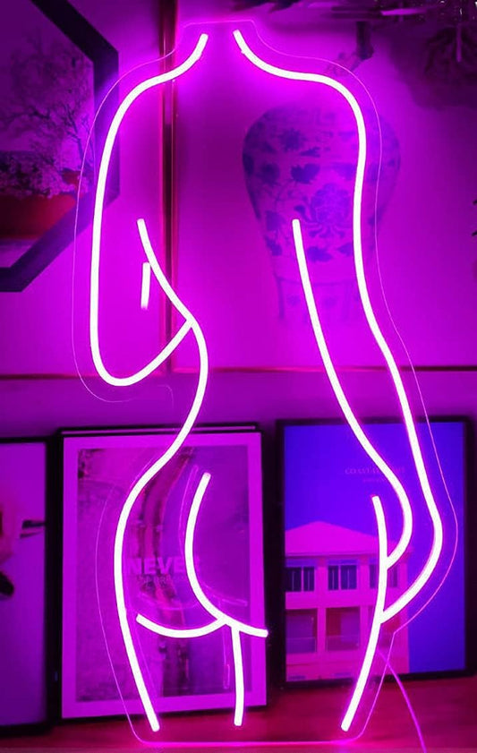 LED Neon Sign Night Light for Wall Party Décor Bedroom Room Bar Wedding Home Birthday Art Decoration Christmas with USB Chain Light modulator 5v (lets party blue)