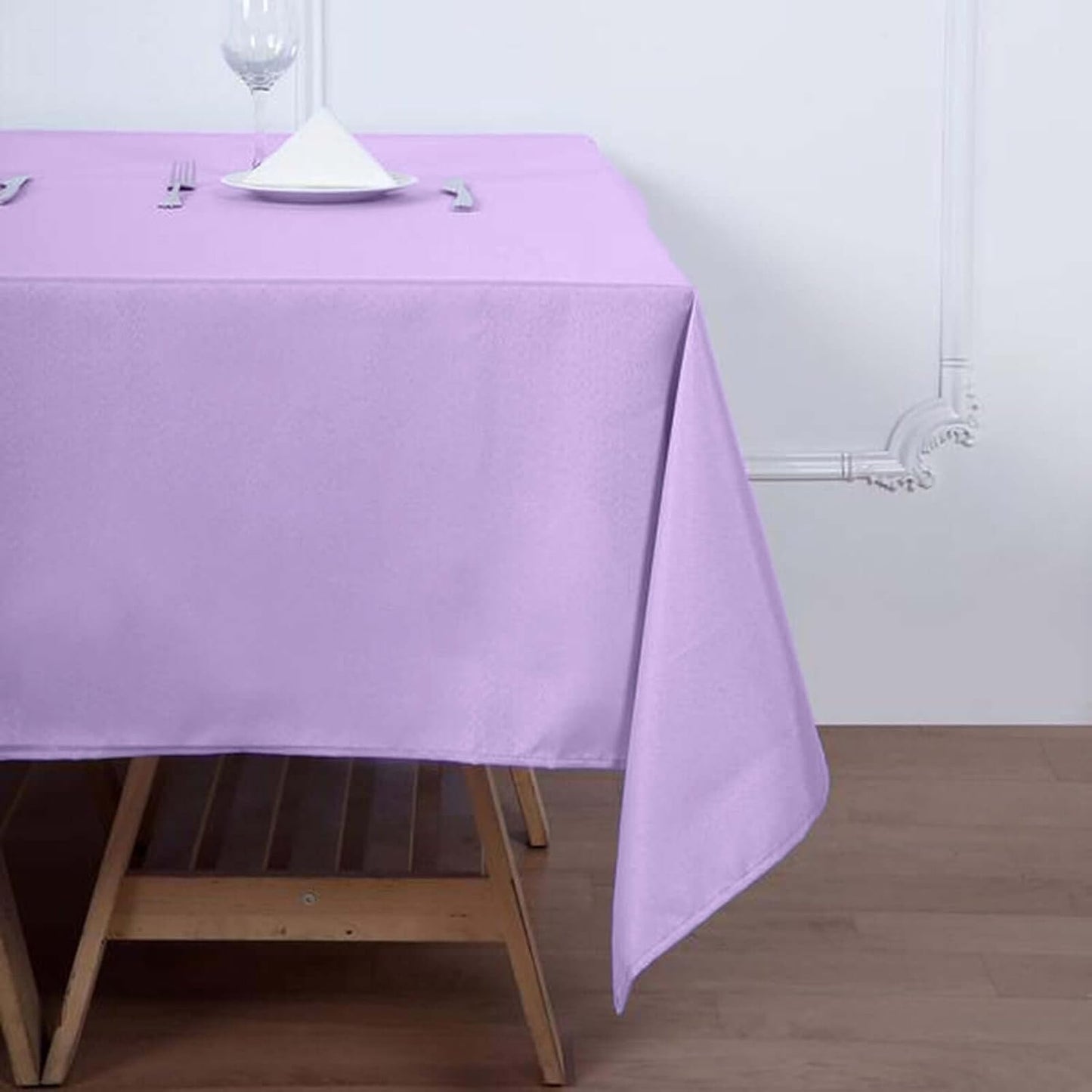 Efavormart 70" Lavender Square Polyester Tablecloth for Dining Table, Wedding, Party, Event, Banquet, Restaurant Decoration