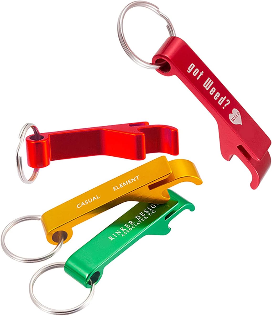 60pcs Personalized Bottle Opener Keychain Custom Aluminum Beer Bottle Opener Engraved Any Text/Logo Wedding Favors, Brewery, Bar, Anniversaries, Party, Restaurant, Property Agent, Guests, Graduation