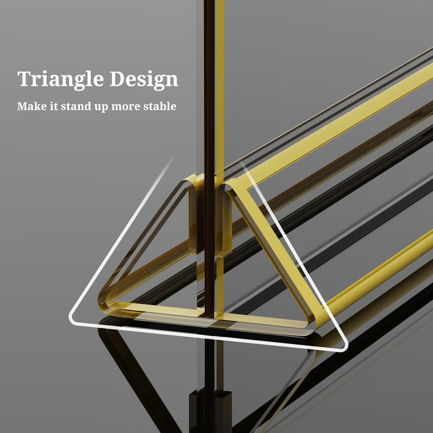 Clear Acrylic Sign Holder 7x 5 Horizontal Double Sided Gold Frame Flyer Holder for Wedding Table Number Menu Holder (6pcs)