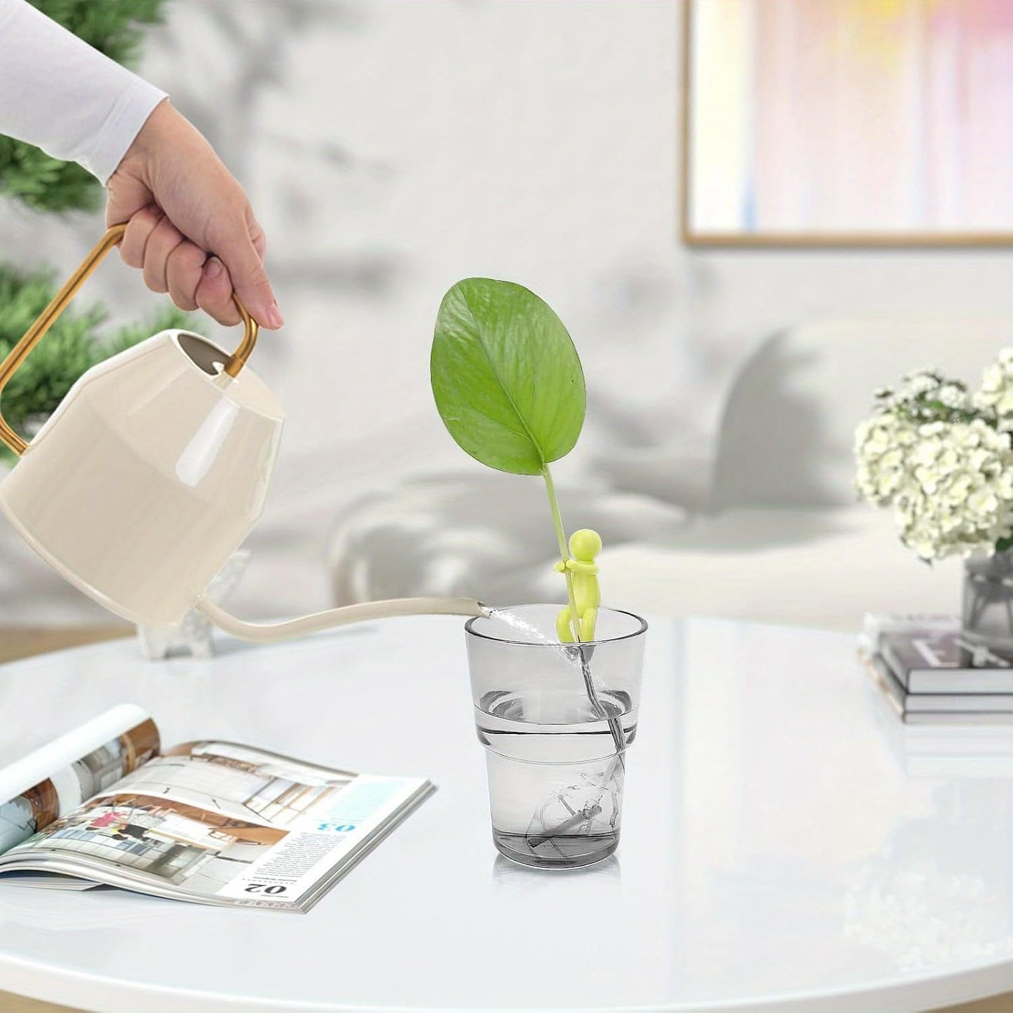 3-pcs Plant Propagation Buddy, Plant Cutting Holder for Stems, Sprouts and Shoots, Plant Propagation Friends for an Indoor Garden or a Plant Propagation Station (3, Green)