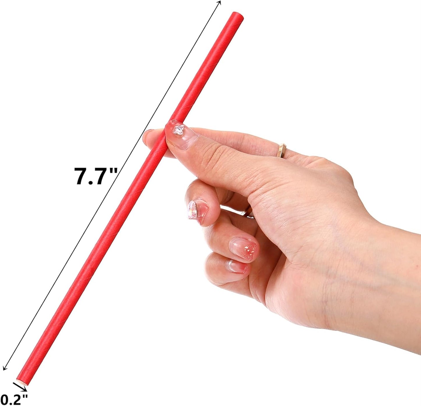 DEAYOU 800 PCS Paper Drinking Straws, Disposable Paper Straws for Mixed Drinks, Party Supplies, Restaurant, Food Service, Birthday, Wedding, Baby Shower, Christmas, Holiday, Gift, Assorted Colors