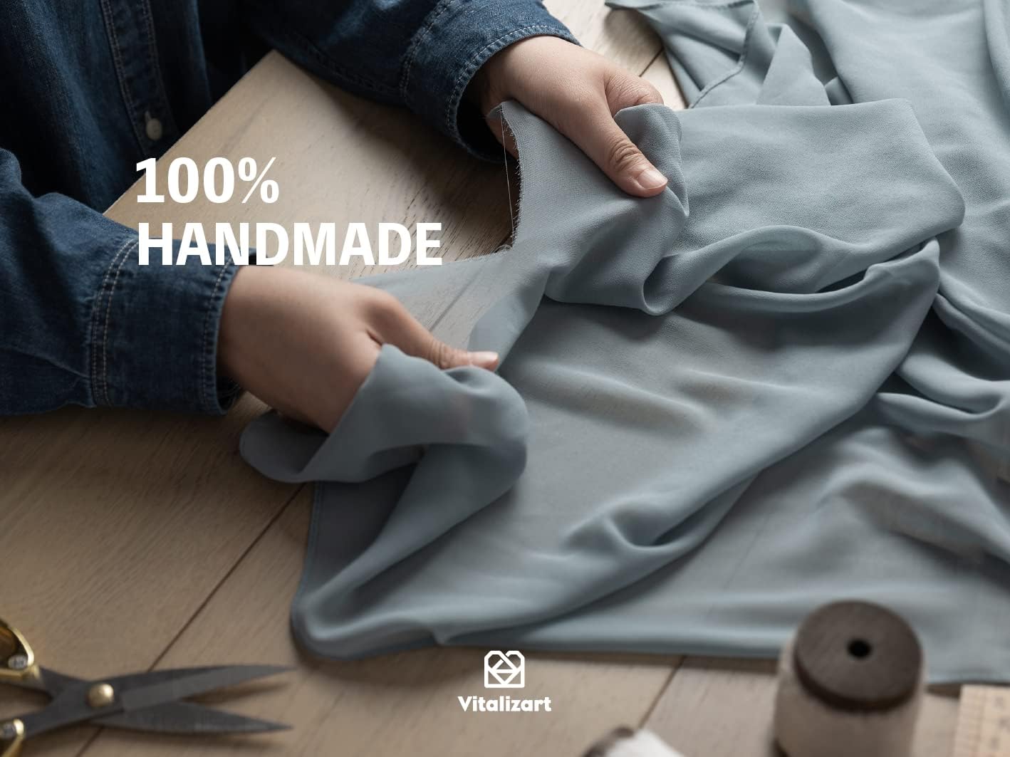 Vitalizart Chiffon Silk Ribbon 1 1/2 Inch x 75 Yd Handmade Frayed Edge Assorted Ribbons for Gift Wrapping Bridal Bouquets Baby Shower Wedding Invitations