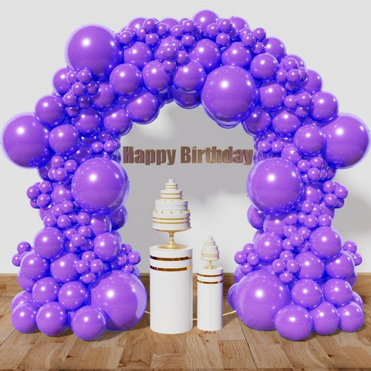 KAWKALSH Purple Balloon Arch Kit 111Pcs 18 12 5 Inch Latex Party Balloons Garland for Birthday Baby Shower Wedding Engagement Anniversary Christmas Party Decorations